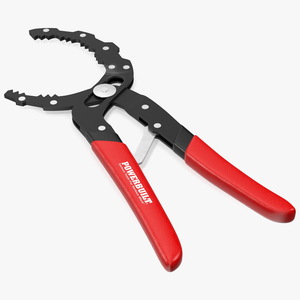 3D model Powerbuilt Oil Filter Pliers Rigged