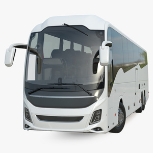 3D Luxury Coach Tour Bus Rigged model