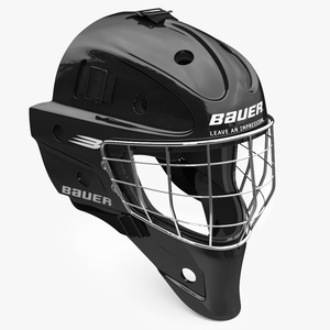 3D model Bauer Ice Hockey Goalie Helmet with Cage