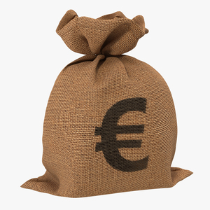 3D Money Bag 2 Euro