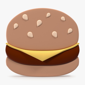 3D model Hamburger Emoji