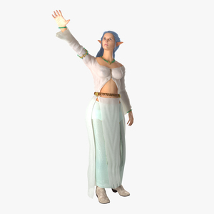 Female Elf Rigged 3D