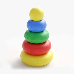 Round Pyramid Toy 3D