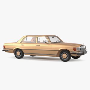 Mercedes Benz 350 SE Yellow 3D