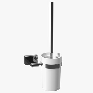 Toilet Brush Holder Wall Mounted Chrome 3D model