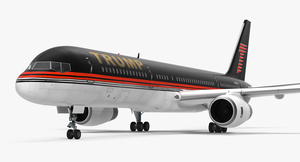 Donald Trumps Private Boeing 757 3D