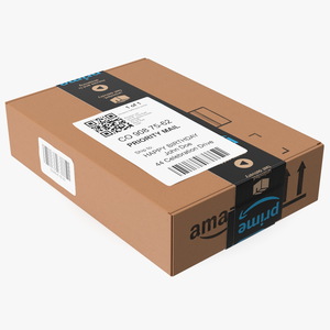 3D Amazon Parcels Box 26x18x7