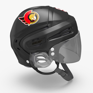 Hockey Helmet Ottawa Senators 3D model