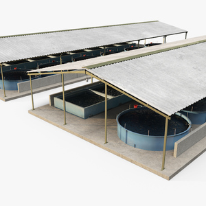 Fish Farm Covered 3D