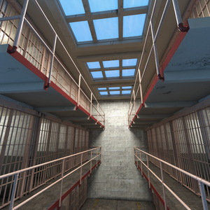 Alcatraz Block Cellhouse 3D model