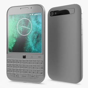 3D Smartphone with Qwerty Keyboard Grey