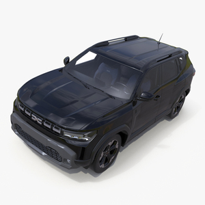 Dacia Duster 2024 Crossover Simplified Black 3D model