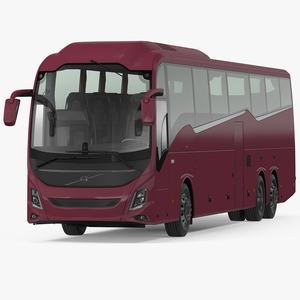 3D model Volvo 9900 Bus Simple Interior