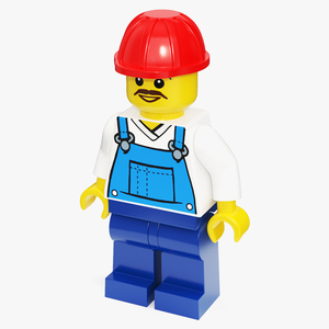 Minifigure LEGO Worker 3D