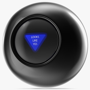 3D Magic 8 Ball Yes Answer model