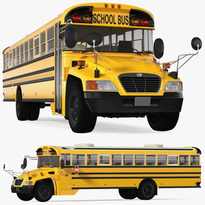 Blue Bird Vision School Bus 3D