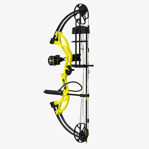 Yellow Compound Bow Bear Cruzer G2 3D model