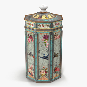 3D Vintage Tea and Coffee Tin 3 model