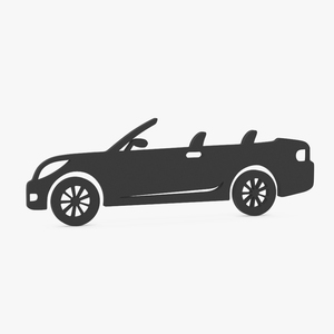 3D model Car Coupe Silhouette