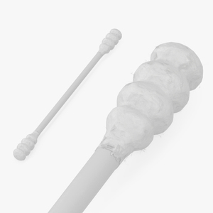 Cotton Swab Ring Type White 3D