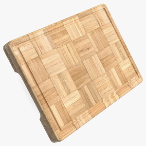 Light Bamboo Cutting Board Small 3D