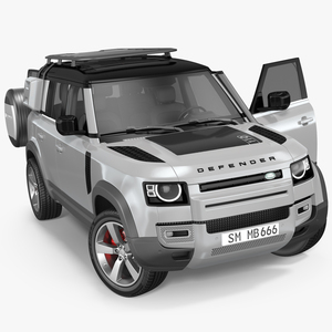 3D model Land Rover Defender Explorer Pack Rigged