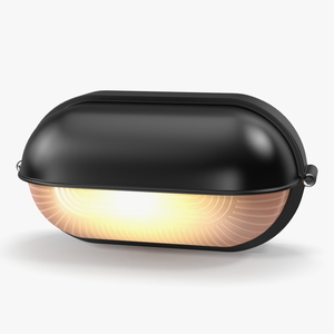 3D Oval Eyelid Bulkhead Light Switched on model