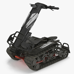 Dirt All Terrain Scooter DTV Rigged for Cinema 4D 3D model