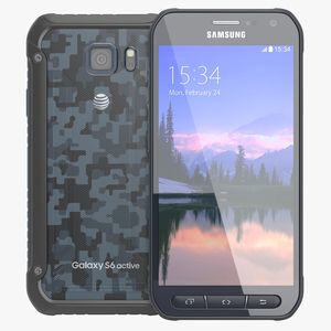 Samsung Galaxy S6 Active Blue 3D model