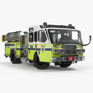 3D Fire Department E One Quest Pumper Rigged