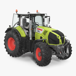 New Tractor Claas Axion 800 Rigged 3D model