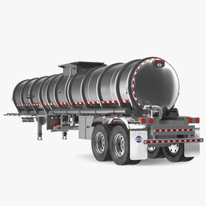 3D Food Grade Tank Trailer model