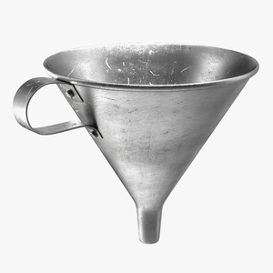 3D Old Metal Funnel