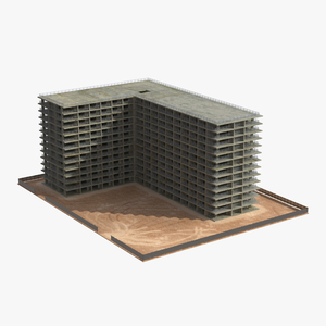 3D Building Construction 4 model