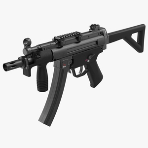 3D Assault Rifle MP5K model