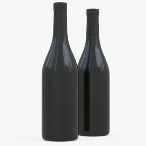 3D model Red Wine Bottle