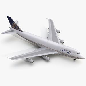 Boeing 747 200B United 3D