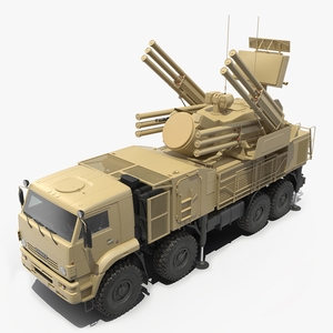 3D model Pantsir S1 SA-22 Desert Camo Rigged