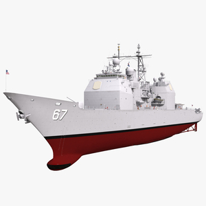 3D Ticonderoga Class Cruiser Shiloh CG 67 model