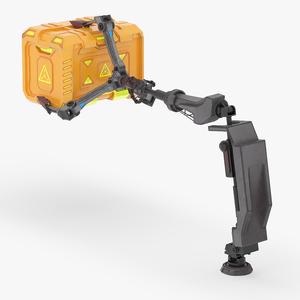 3D Futuristic Robotic Arm with Cargo model