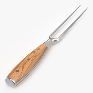 3D Carving Fork with Light-Colored Handle model