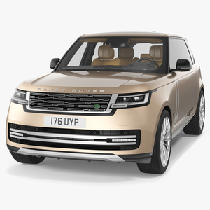 Range Rover 2022 Lights OFF Rigged 3D model