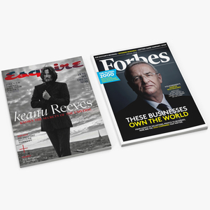 3D Forbes and Esquire Magazines model