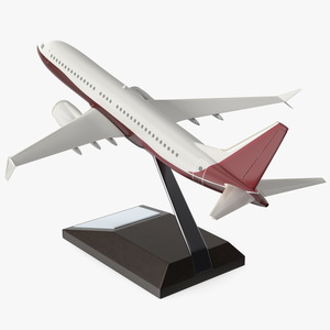 3D model Turbofan Aircraft Scale Model with Stand