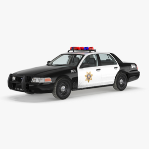 Police Interceptor Sedan Ford Crown Victoria 3D model