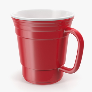 Reusable Plastic Coffee Cup 3D