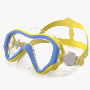 3D model Child Swim Goggles Yellow