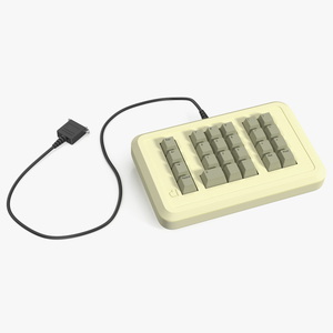 Vintage Numeric Keypad Peripheral Apple 3D model