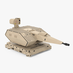 Air Defense System Skynex Sand Color Rigged for Maya 3D