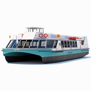 Modern Passenger Ferry Boat 3D